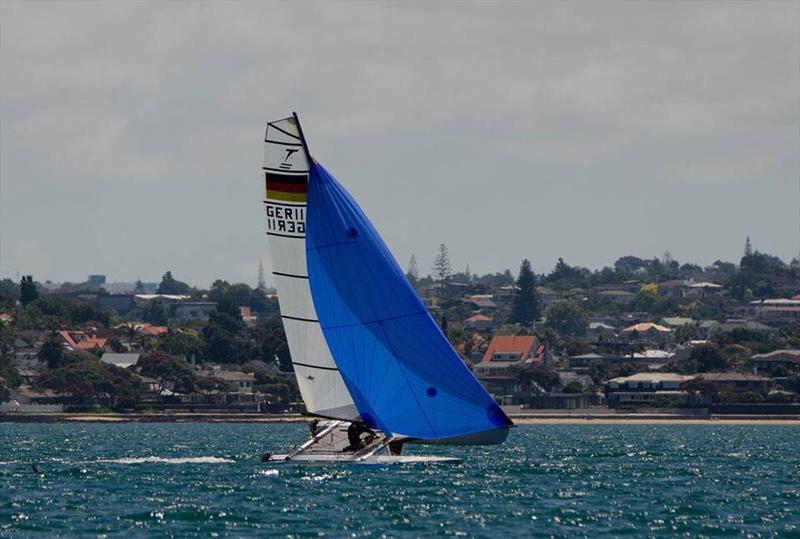 Racing in the NZ Tornado Nationals presented by Candida Stationery - January 2019 photo copyright Int. Tornado Assoc taken at Takapuna Boating Club and featuring the Tornado class