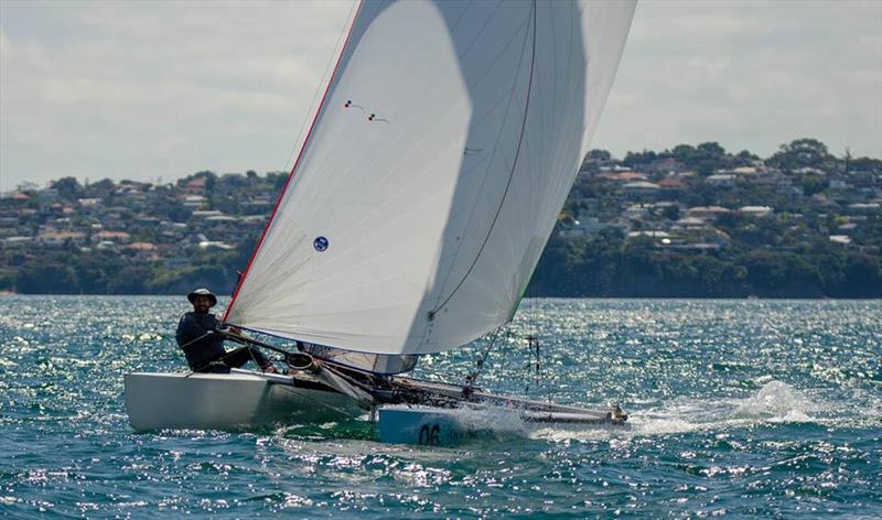 Racing in the NZ Tornado Nationals presented by Candida Stationery - January 2019 photo copyright Int. Tornado Assoc taken at Takapuna Boating Club and featuring the Tornado class