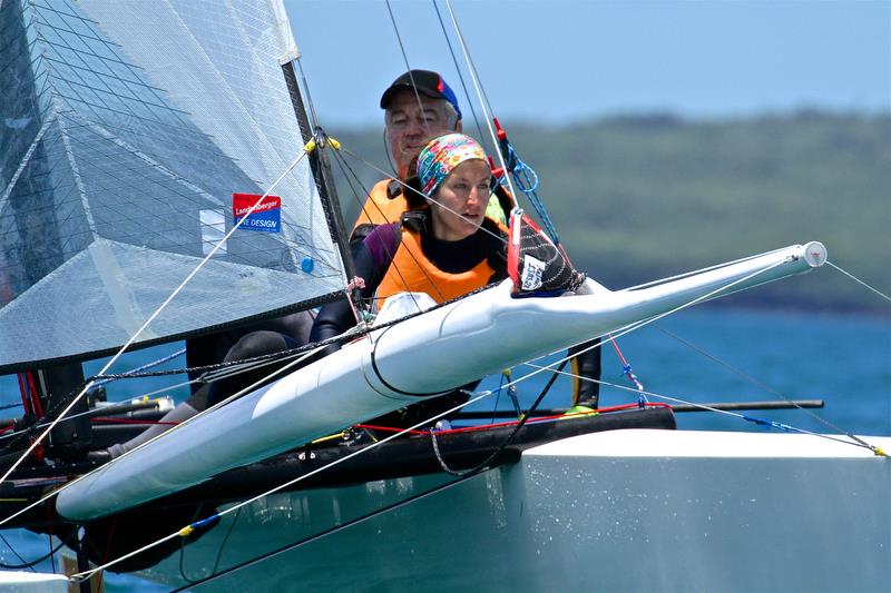 Dieter and Silvia Salzmann (GER) - Race 5 - Int Tornado Worlds - Day 3, presented by Candida, January 7, photo copyright Richard Gladwell taken at Takapuna Boating Club and featuring the Tornado class
