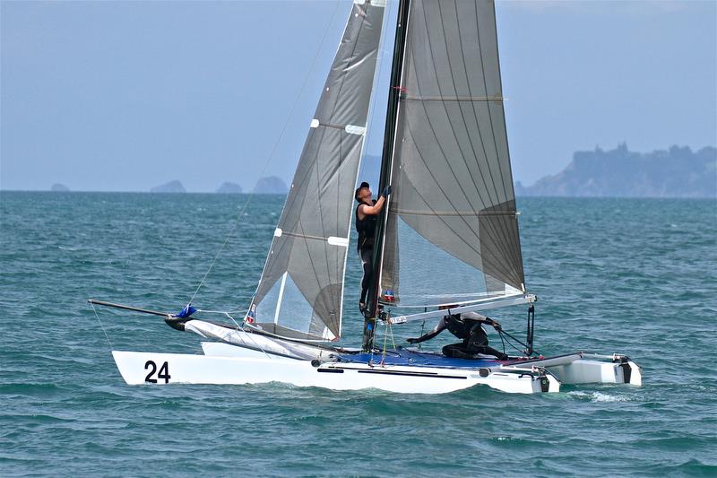 Between race issues - Int Tornado Worlds - Day 4, presented by Candida, January 9, 2019 photo copyright Richard Gladwell taken at Takapuna Boating Club and featuring the Tornado class