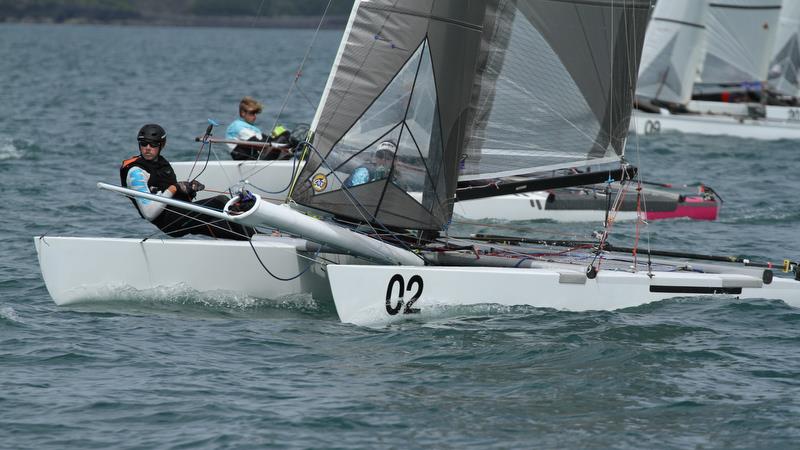 Recalled start - Race 7 - Int Tornado Worlds - Day 4, presented by Candida, January 9, 2019 photo copyright Richard Gladwell taken at Takapuna Boating Club and featuring the Tornado class