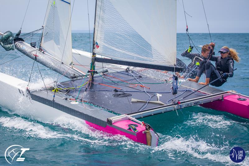 2nd Youth Team- Helena Sanderson (14yrs) & Jack Honey (17yrs)  (NZL) - SecondTornado World Championships. Day 5 photo copyright Suellen Davies taken at Takapuna Boating Club and featuring the Tornado class