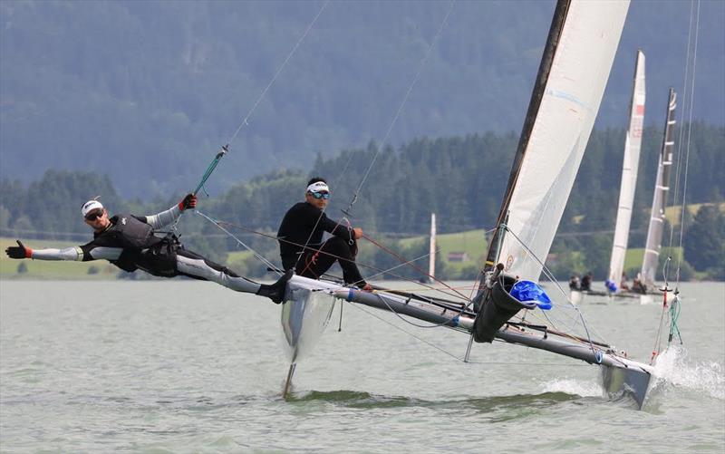 2021 Tornado European Championship photo copyright Nikos Pantis taken at Segelclub Füssen Forggensee and featuring the Tornado class