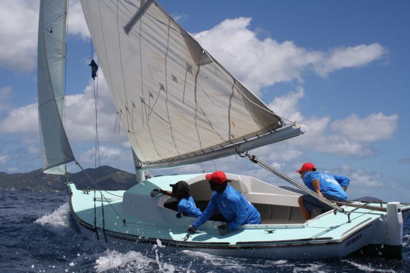 Intrepid, skippered by Martin Van Houten during the4th Annual VP Bank Tortola Sloop Spring Challenge at the  photo copyright Christophe Courau taken at Royal BVI Yacht Club and featuring the Tortola Sloop class