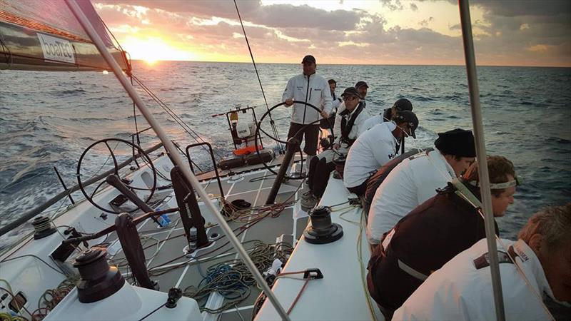 On board Celestial in the 9th Brisbane to Keppel Yacht Race photo copyright Celestia taken at Royal Queensland Yacht Squadron and featuring the TP52 class