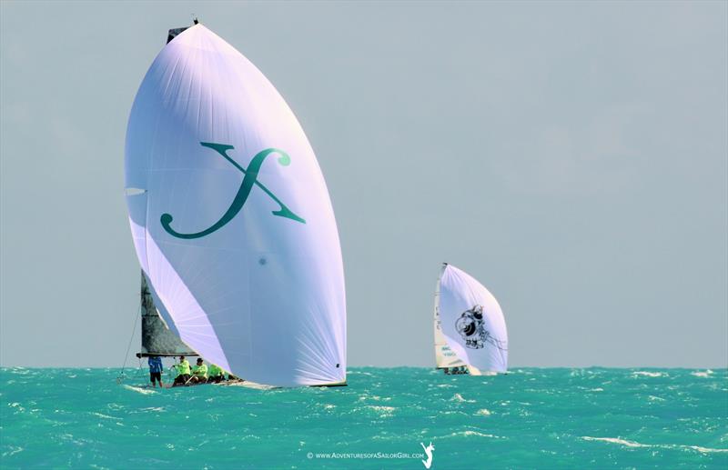 Quantum Key West Race Week day 1 photo copyright Nic Douglass / www.AdventuresofaSailorGirl.com taken at Storm Trysail Club and featuring the TP52 class