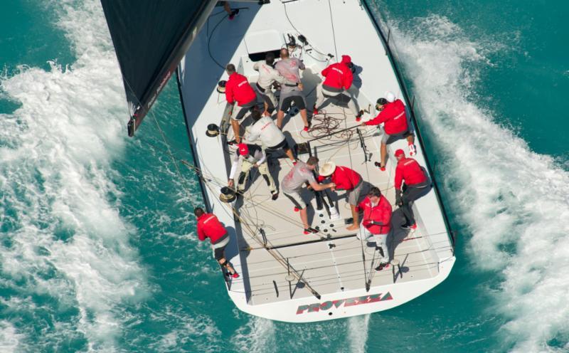 Provezza IX at extreme speed on day 2 at Quantum Key West Race Week photo copyright Andy Neuman / FL Keys News Bureau taken at Storm Trysail Club and featuring the TP52 class