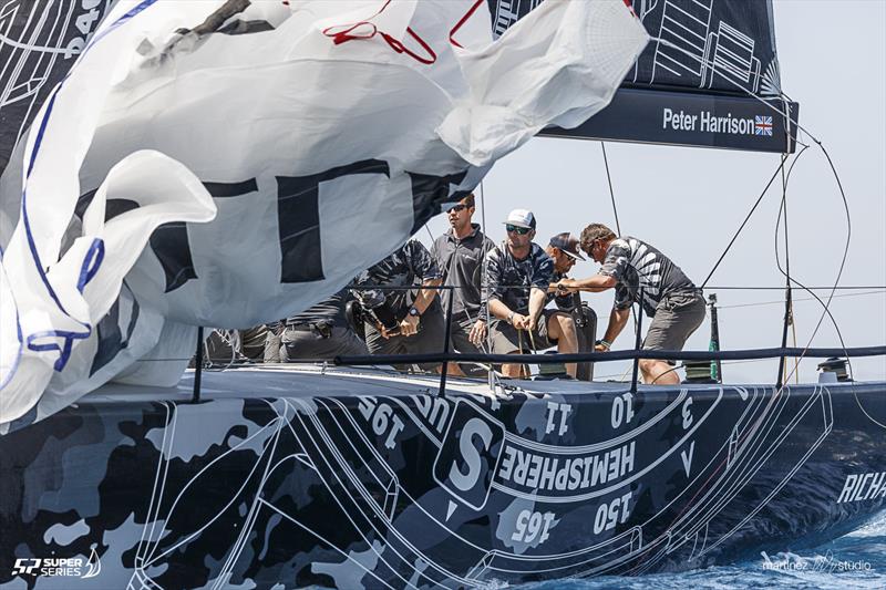 Sorcha enjoying their time on the water during the Rolex TP52 World Championship practice race - photo © Nico Martinez / MartinezStudio