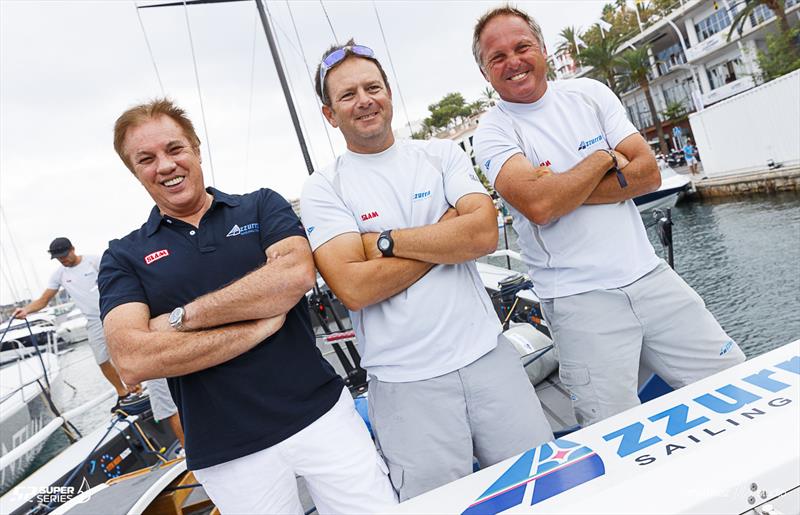 The Azzurra crew are back on home turf - photo © Nico Martinez / www.MartinezStudio.es