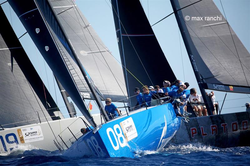 Audi 52 Super Series Sailing Week Porto Cervo day 4 photo copyright Max Ranchi / www.maxranchi.com taken at Yacht Club Costa Smeralda and featuring the TP52 class