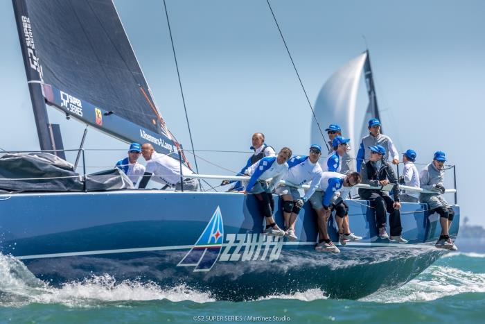 Azzurra in lead at Puerto Sherry 52 Super Series photo copyright 52 Super Series / Martinez Studio taken at  and featuring the TP52 class