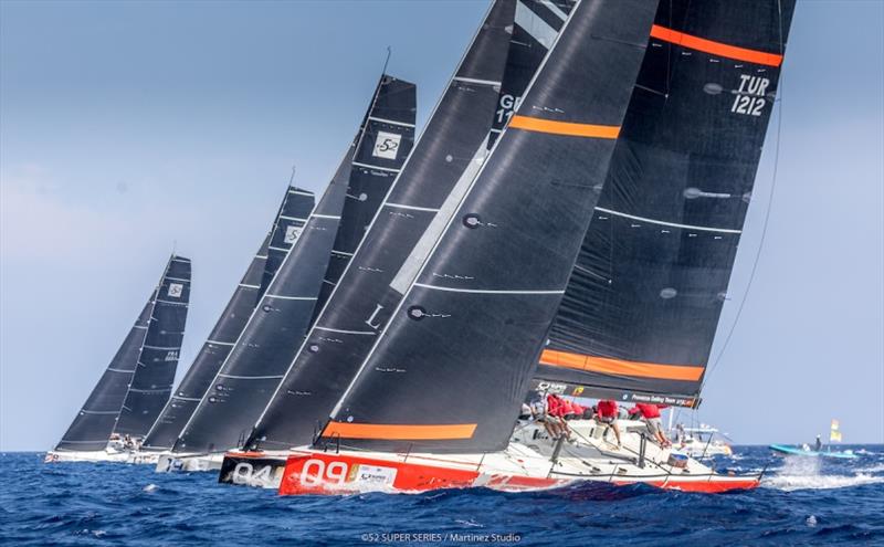 Practice Race - Audi 52 Super Series Sailing Week Porto Cervo photo copyright Nico Martinez / 52 Super Series taken at Yacht Club Costa Smeralda and featuring the TP52 class