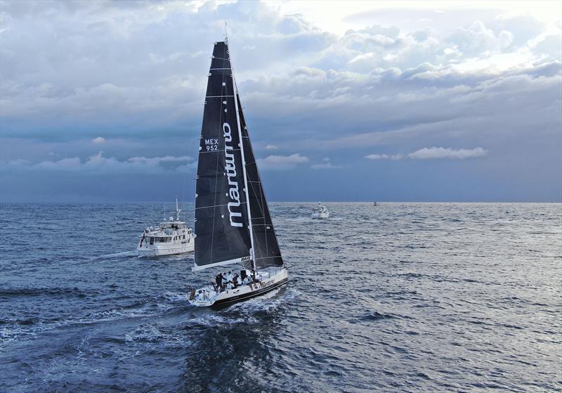 Maritmo11 sets off South for the Sydney Hobart Race photo copyright Maritimo taken at Southport Yacht Club, Australia and featuring the TP52 class