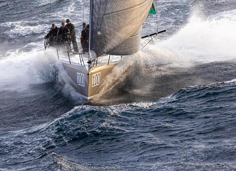Caro (Max Klink) was first 52fter into Hobart - 2022 Rolex Sydney Hobart Race photo copyright Rolex / Andrea Francolini taken at Royal New Zealand Yacht Squadron and featuring the TP52 class
