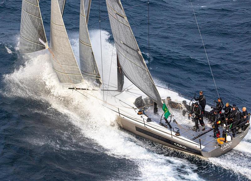 Caro (Max Klink) was first 52fter into Hobart - 2022 Rolex Sydney Hobart Race photo copyright Rolex / Andrea Francolini taken at Royal New Zealand Yacht Squadron and featuring the TP52 class