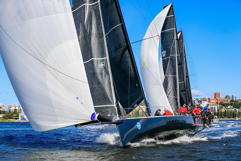 TP52 start Sailfest photo copyright Salty Dingo taken at Newcastle Cruising Yacht Club and featuring the TP52 class