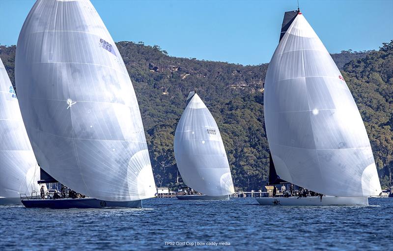 Fleet on Pittwater - Act 4 (and series finale) of the Pallas Capital TP52 Gold Cup - photo © Bow Caddy Media