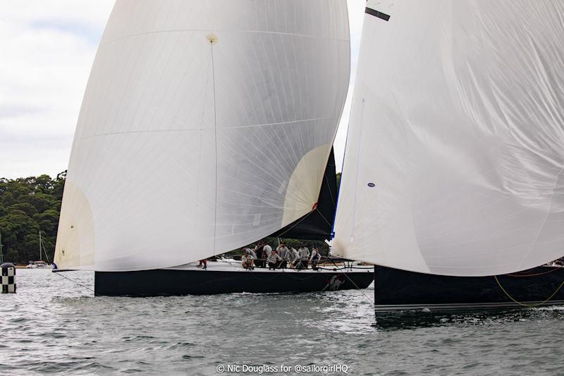 Pallas Capital Gold Cup: Quest and Matador battling into the line photo copyright Nic Douglass for @sailorgirlHQ taken at Cruising Yacht Club of Australia and featuring the TP52 class