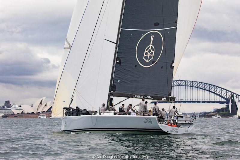 Pallas Capital Gold Cup: Highly Sprung in action photo copyright Nic Douglass for @sailorgirlHQ taken at Cruising Yacht Club of Australia and featuring the TP52 class