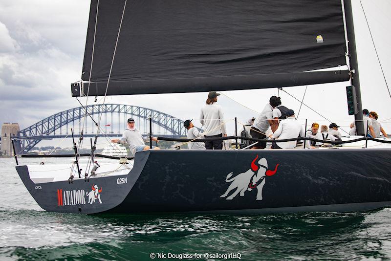Pallas Capital Gold Cup: Matador charges to take Act 1 photo copyright Nic Douglass for @sailorgirlHQ taken at Cruising Yacht Club of Australia and featuring the TP52 class