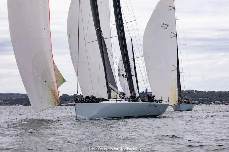 Pallas Capital Gold Cup: Battles right throughout the fleet photo copyright Nic Douglass for @sailorgirlHQ taken at Cruising Yacht Club of Australia and featuring the TP52 class