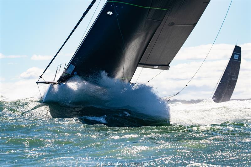 Marcus Blackmore's Hooligan was in full flight on SailFest Newcastle Regatta and Australian Yachting Championships Day 2 photo copyright Nic Douglass for @sailorgirlHQ taken at Newcastle Cruising Yacht Club and featuring the TP52 class