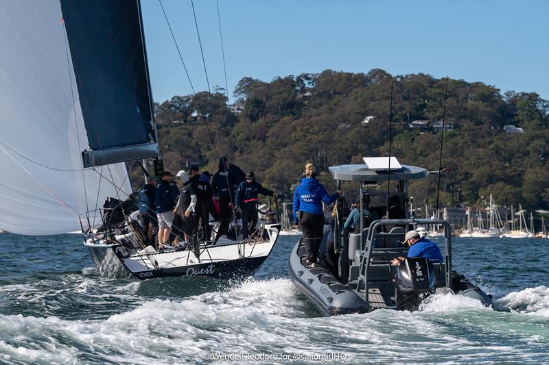 Pallas Capital TP52 Gold Cup Act 4 photo copyright Wendell Teodoro @sailorgirlhq taken at Royal Prince Alfred Yacht Club and featuring the TP52 class