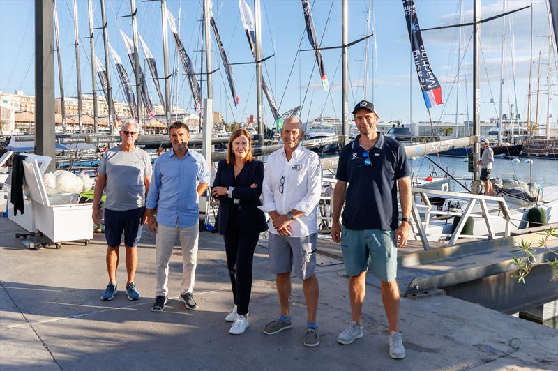 The Mayoress of Valencia, María José Catalá, visits the Valencia 52 Super Series Royal Cup photo copyright Nico Martinez / 52 Super Series taken at Real Club Nautico Valencia and featuring the TP52 class
