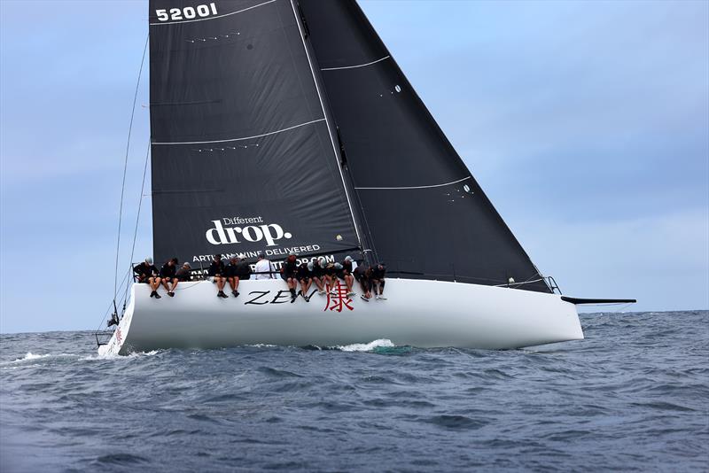 SailFest Newcastle 2025 Day 1 - TP52 Zen is faster with a glossy bottom - photo © Promocean Media