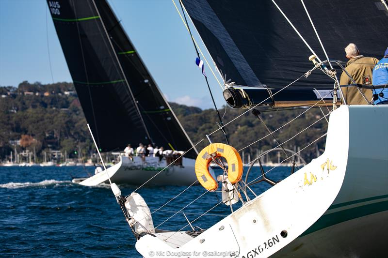 Frantic in the mix at TP52 Pallas Capital Gold Cup 2025 Act 4 photo copyright Nic Douglass for @sailorgirlhq taken at Royal Prince Alfred Yacht Club and featuring the TP52 class