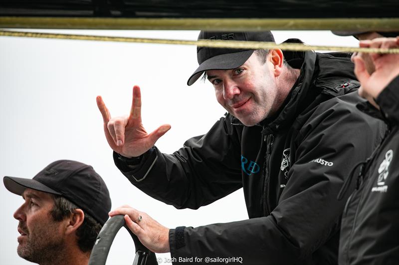 Seb Bohm enjoying his racing at TP52 Pallas Capital Gold Cup 2025 Act 4 photo copyright Josh Baird for @sailorgirlhq taken at Royal Prince Alfred Yacht Club and featuring the TP52 class