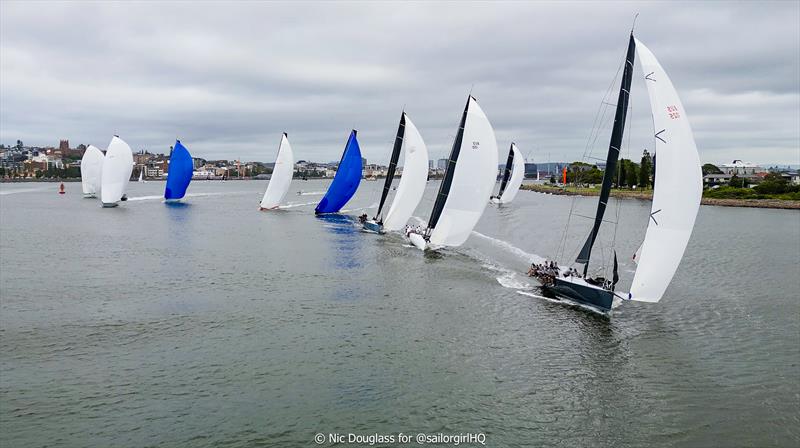 Safety in numbers photo copyright Nic Douglass for @sailorgirlhq taken at Cruising Yacht Club of Australia and featuring the TP52 class