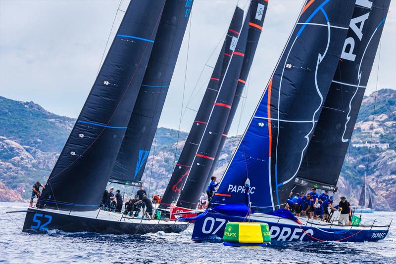 Mark rounding in the practice race at the Rolex TP52 World Championship. - photo © Nico Martinez / 52 Super Series