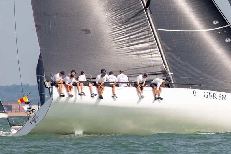 IRC 0 fleet - North Sails Cowes Week Day 3 photo copyright Martin Augustus / www.sailingimages.co.uk taken at Cowes Combined Clubs and featuring the TP52 class