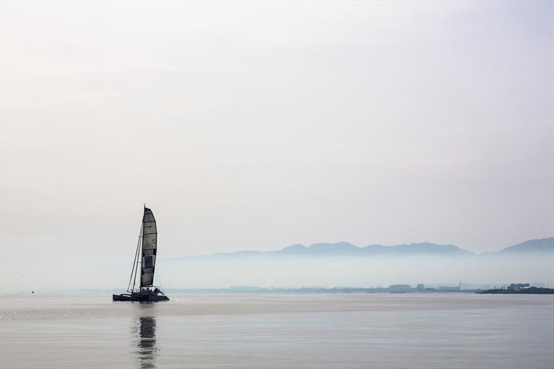 Hilary Lister and Omani Nashwa Al Kindi have sailed into the record books aboard a 28ft Dragonfly trimaran to claim two new trans-ocean records - photo © Lloyd Images