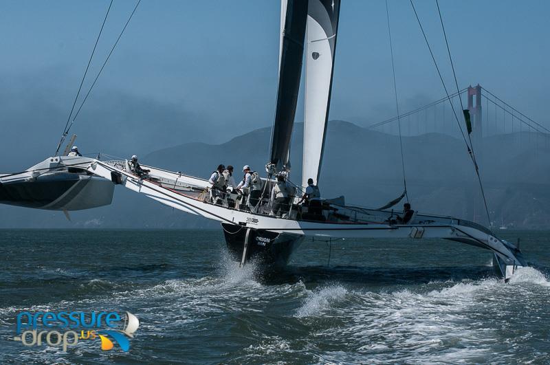 Rolex Big Boat Series day 1 photo copyright Erik Simonson / www.h2oshots.com taken at St. Francis Yacht Club and featuring the Trimaran class