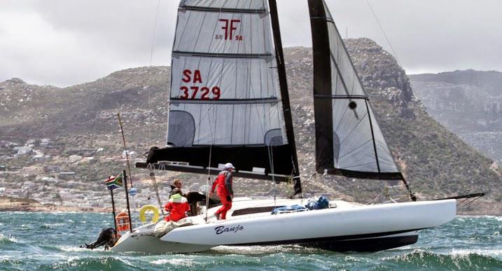 Banjo starts the South African Governor's Cup race photo copyright Trevor Wilkins Photography taken at False Bay Yacht Club and featuring the Trimaran class