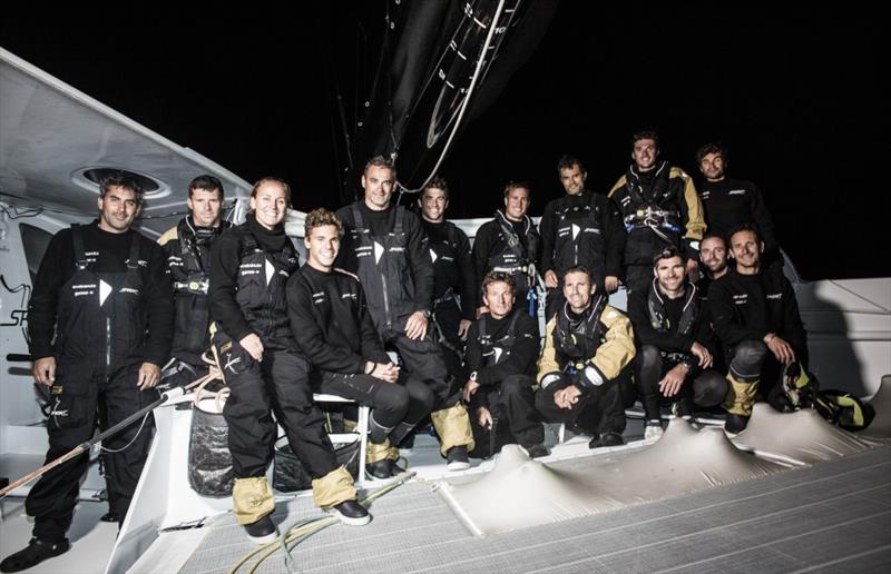 Line honours for Spindrift 2 in the Rolex Fastnet Race - photo © Mark Lloyd