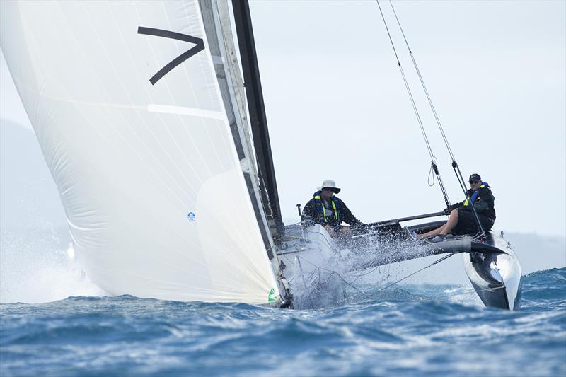 Morticia at Audi Hamilton Island Race Week photo copyright Andrea Francolini taken at Hamilton Island Yacht Club and featuring the Trimaran class