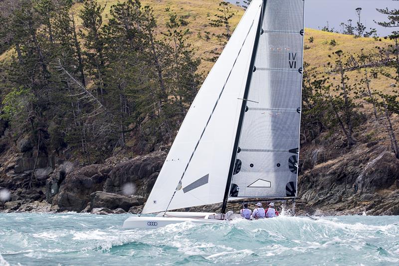 Fury Road the 'mozzie' of Multihull Racing at Audi Hamilton Island Race Week photo copyright Andrea Francolini taken at Hamilton Island Yacht Club and featuring the Trimaran class