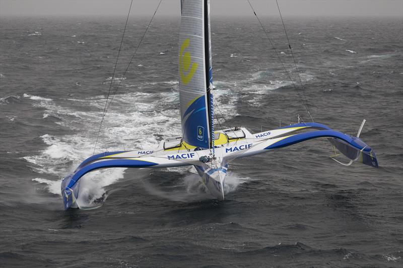 François Gabart sets the outright Ouessant - Cape Agulhas reference time on board the MACIF trimaran - photo © Jean-Marie Liot / ALeA / Macif