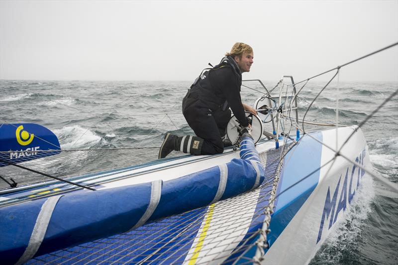 François Gabart on board the MACIF trimaran photo copyright Vincent Curutchet / ALeA / Macif taken at  and featuring the Trimaran class