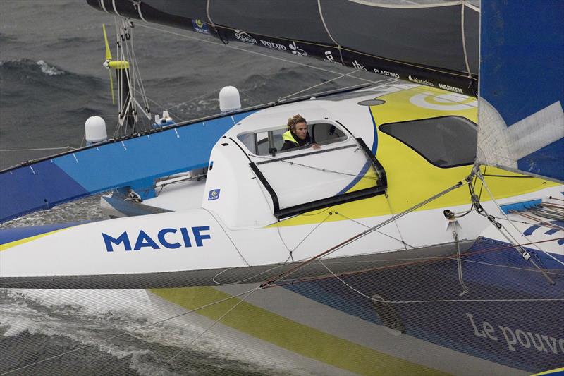 Francois Gabart onboard the maxi trimaran MACIF photo copyright Jean-Marie Liot / ALEA / MACIF taken at  and featuring the Trimaran class