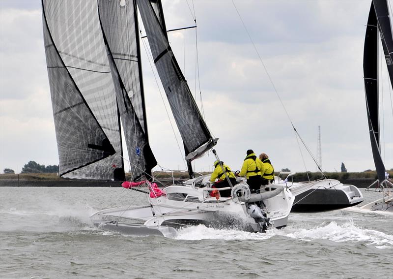 Burnham Week day 2 photo copyright Alan Hanna taken at Royal Corinthian Yacht Club, Burnham and featuring the Trimaran class