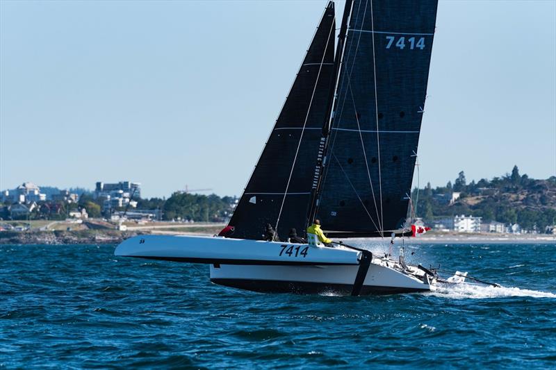 Pear Shaped Racing during the Race to Alaska 2019 photo copyright Drew Malcolm taken at  and featuring the Trimaran class