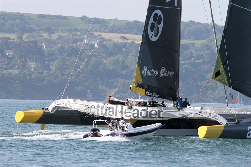 Actual Leader passes Hurst Castle during the Round the Island Race 2019 - photo © Mark Jardine