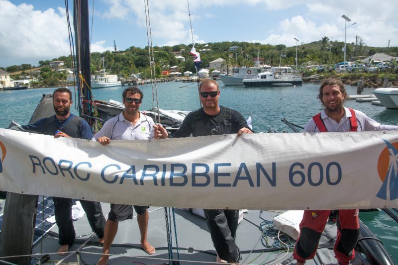 Morticia crew: Clayton Matthews, Shaun Carroll, Dale Mitchell, Viv Haydon - 2018 RORC Caribbean 600 - photo © RORC / Mags Hudgell