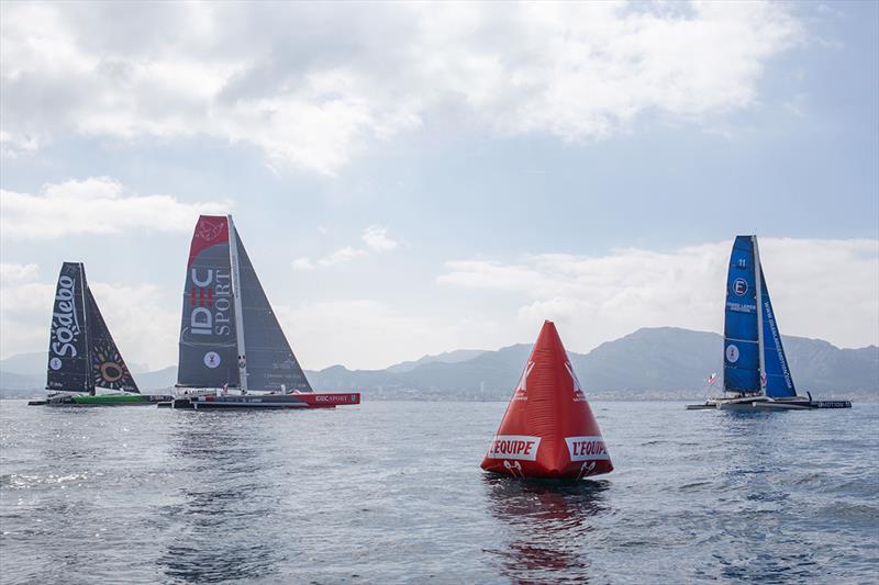 Nice Ultimed Prologue photo copyright Jean-Marie Liot / ASO taken at  and featuring the Trimaran class