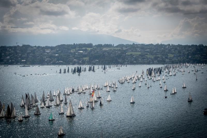 Bol d'Or Mirabaud - start photo copyright Anna Ricca taken at  and featuring the Trimaran class