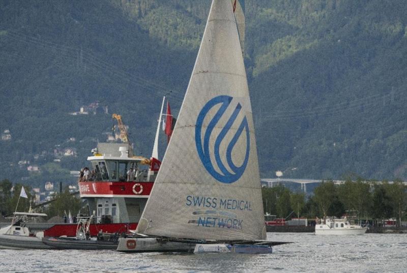 Swiss Medical Network - Bol d'Or Mirabaud photo copyright Nicolas Jutzi taken at  and featuring the Trimaran class